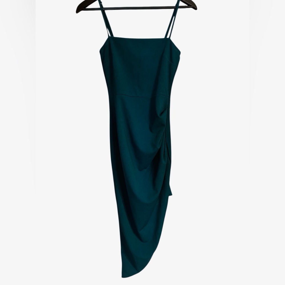 Blue Blush Draped Prom/Event Dress